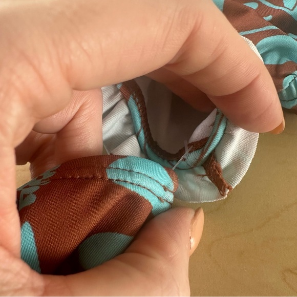 Janie And Jack Tropical Print Two Piece Swimsuit - Picture 3 of 5